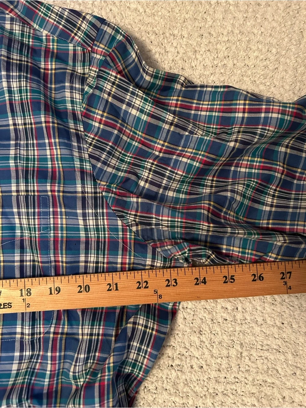 Large Polo Ralph Lauren Long Sleeve Button Down Shirt Multicolor Plaid